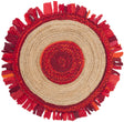 Safavieh Cape Cod 3'-0" x 3'-0" Rug in Red / Natural