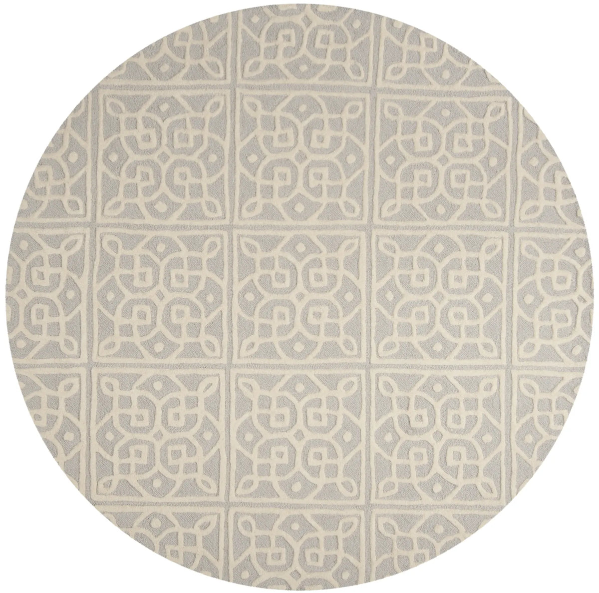 Safavieh Cambridge 6'-0" x 6'-0" Rug in Light Grey / Ivory