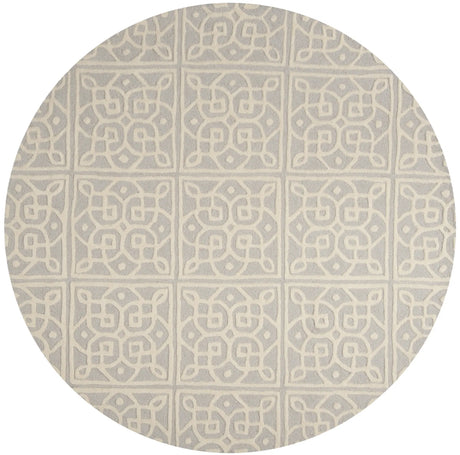 Safavieh Cambridge 6'-0" x 6'-0" Rug in Light Grey / Ivory