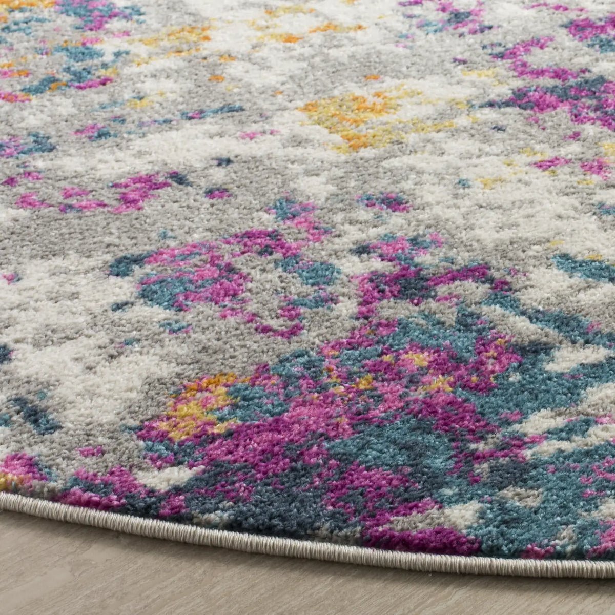 Safavieh Madison 6'-7" x 6'-7" Rug in Ivory / Blue