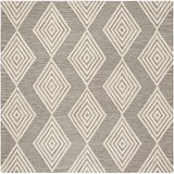 Safavieh Blossom 6'-0" x 6'-0" Rug in Dark Grey / Ivory