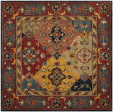 Safavieh Heritage 4'-0" x 4'-0" Rug in Red / Multi