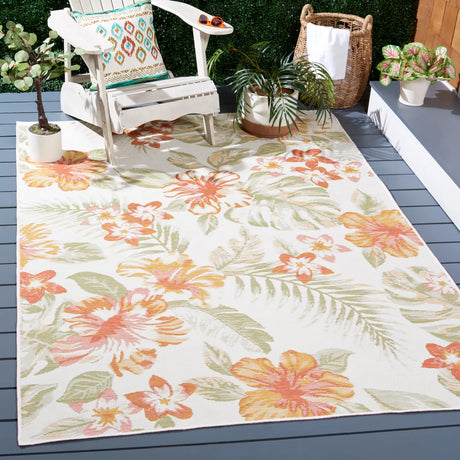 Safavieh Sunrise 4'-0" x 5'-7" Rug in Ivory / Rust Sage