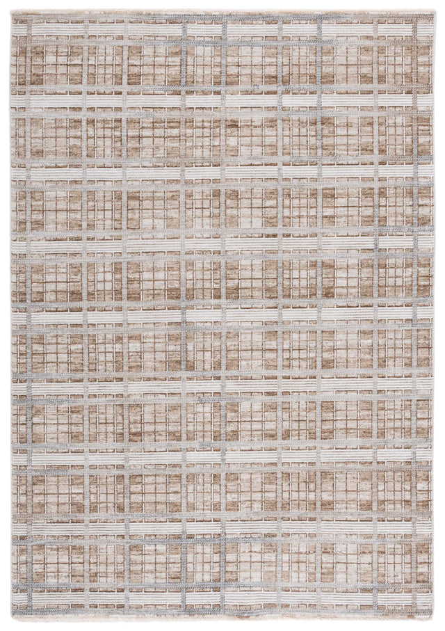 Safavieh Finley Modern 4'-0" x 6'-0" Rug in Beige / Grey