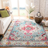 Safavieh Monaco 10'-0" x 14'-0" Rug in Light Blue / Fuchsia