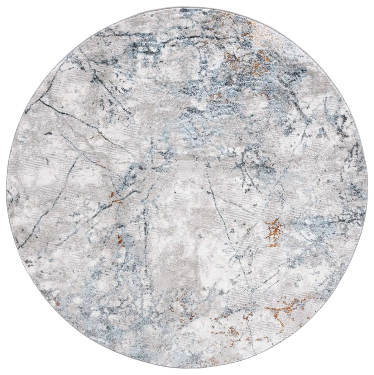 Safavieh Meadow 500 6'-7" x 6'-7" Rug in Grey / Blue