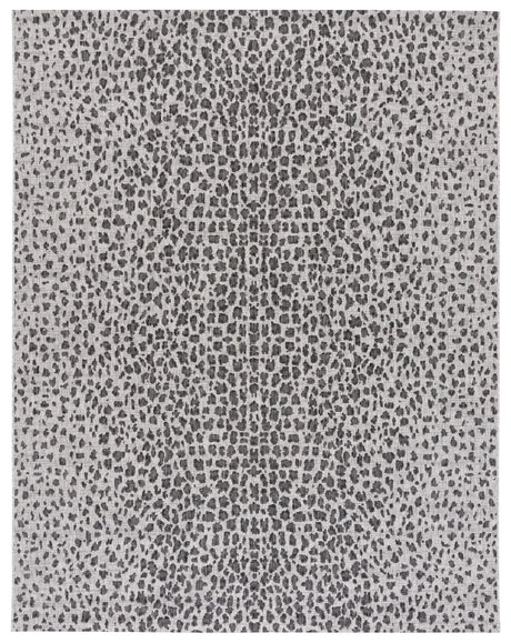 Safavieh Courtyard 10'-0" x 14'-0" Rug in Grey / Black