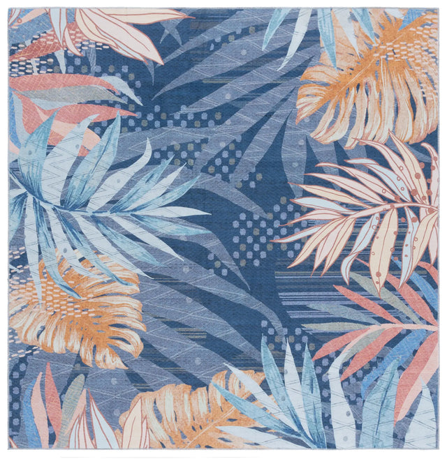 Safavieh Malibu 6'-0" x 6'-0" Rug in Blue / Light Blue