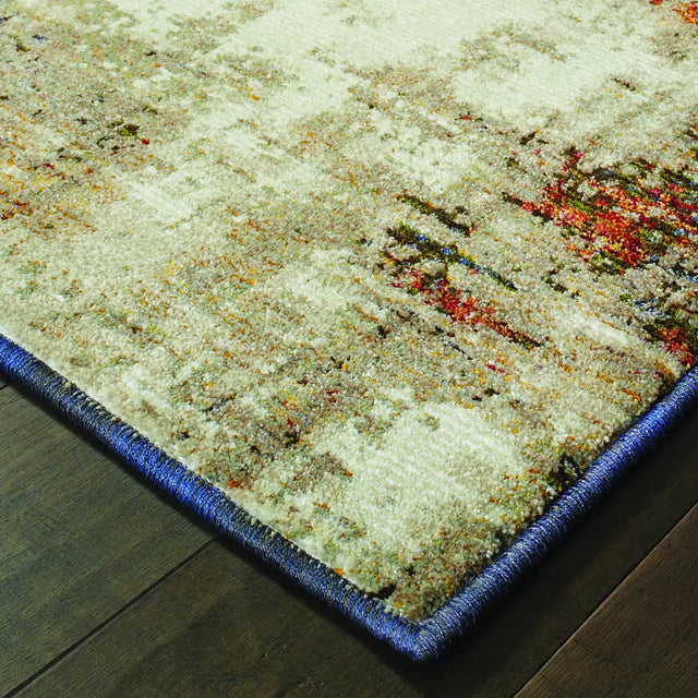 Oriental Weavers Sphinx Evolution 8001A Ivory/Multi Rugs - corner detail