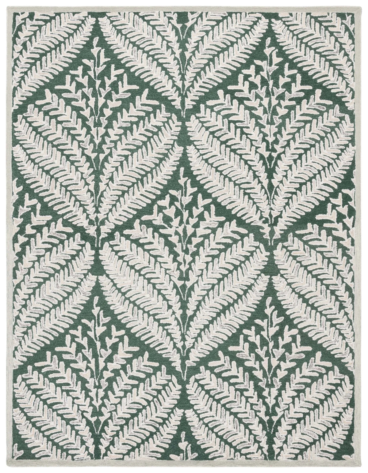 Safavieh Capri 10'-0" x 14'-0" Rug in Dark Green / Ivory