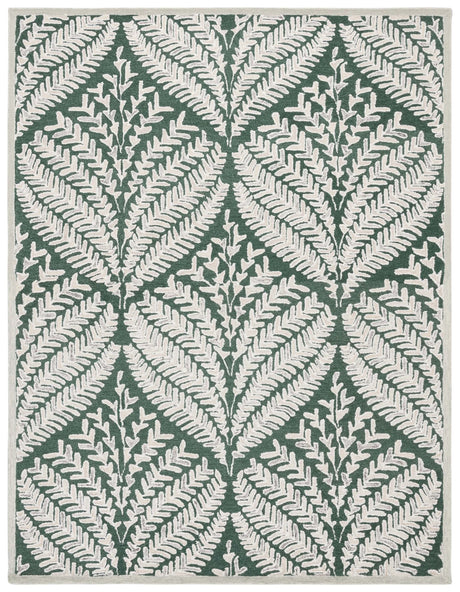 Safavieh Capri 10'-0" x 14'-0" Rug in Dark Green / Ivory