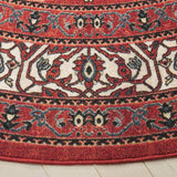 Safavieh Journey 6'-7" x 6'-7" Rug in Red / Ivory