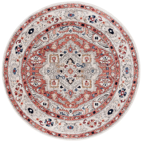 Safavieh Luna 6'-7" x 6'-7" Rug in Beige / Rust