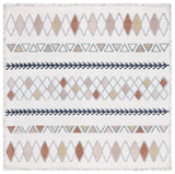 Safavieh Marrakesh 6'-7" x 6'-7" Rug in Ivory / Multi