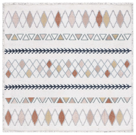 Safavieh Marrakesh 6'-7" x 6'-7" Rug in Ivory / Multi