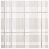 Safavieh Groove 6'-7" x 6'-7" Rug in Beige / Light Blue