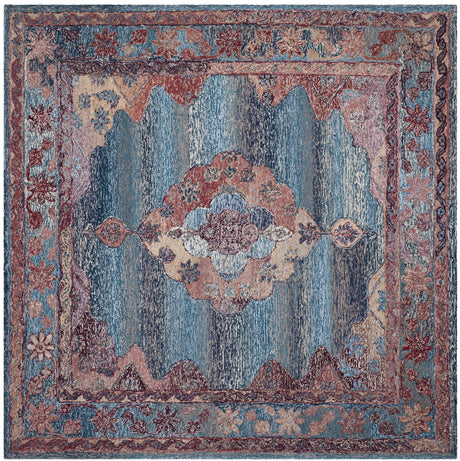 Safavieh Vintage Oushak 6'-0" x 6'-0" Rug in Blue