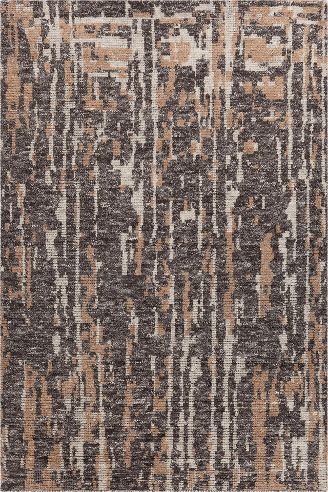 Chandra Petra PET-57600 Black / Brown / Gray rug, flat view