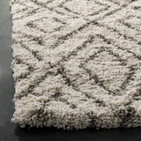 Safavieh Hudson Shag 5'-1" x 7'-6" Rug in Ivory / Grey