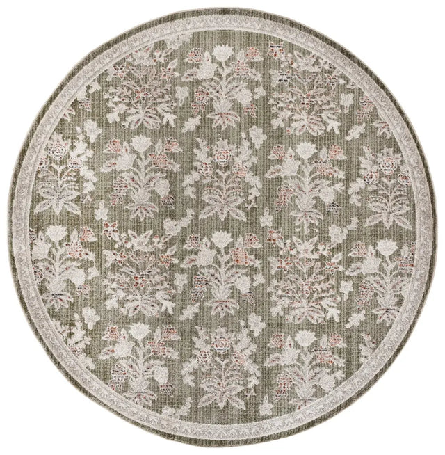 Safavieh Grove 6'-7" x 6'-7" Rug in Green / Ivory