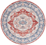 Safavieh Luna 6'-7" x 6'-7" Rug in Beige / Blue Rust