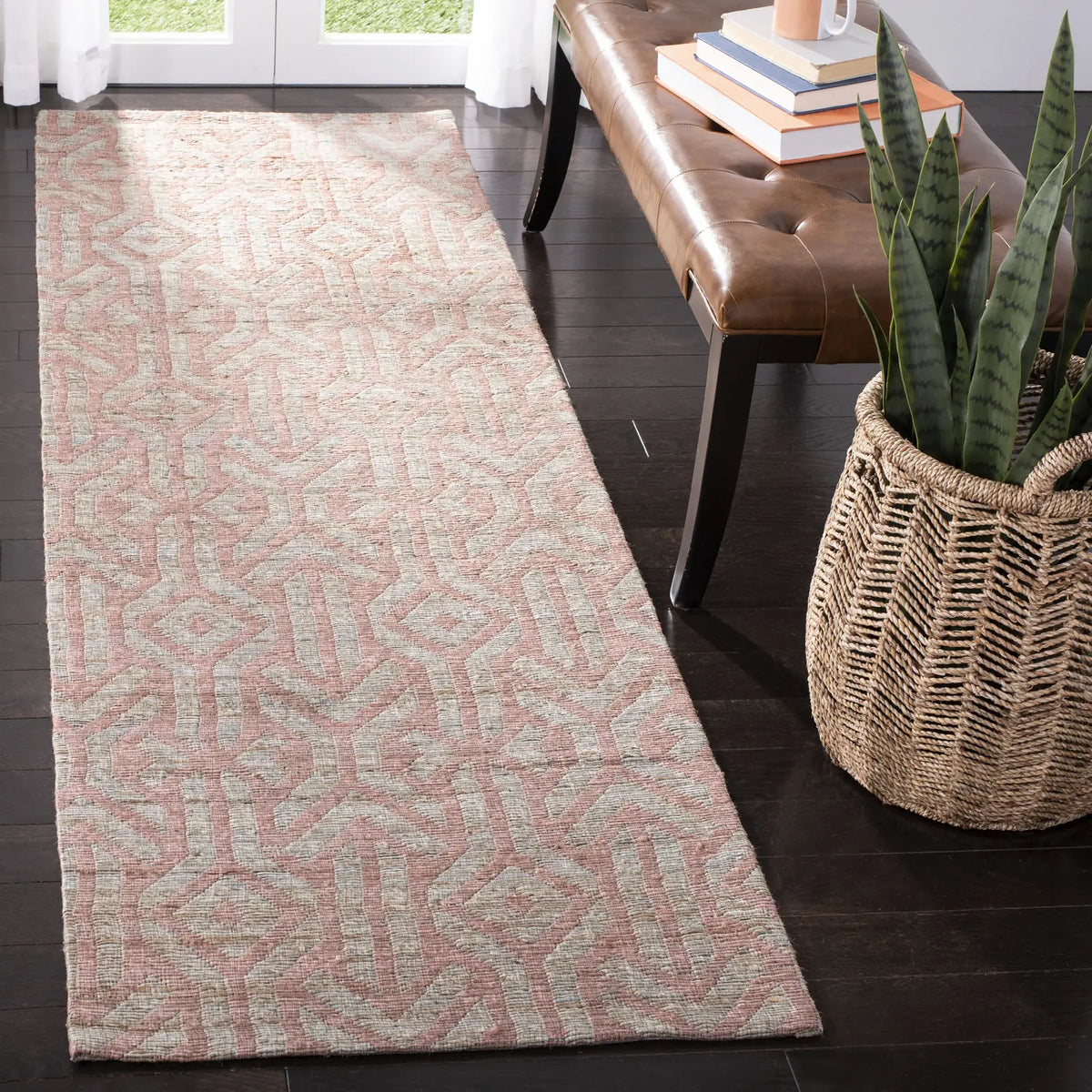 Safavieh Cape Cod 2'-3" x 8'-0" Rug in Blue / Rust