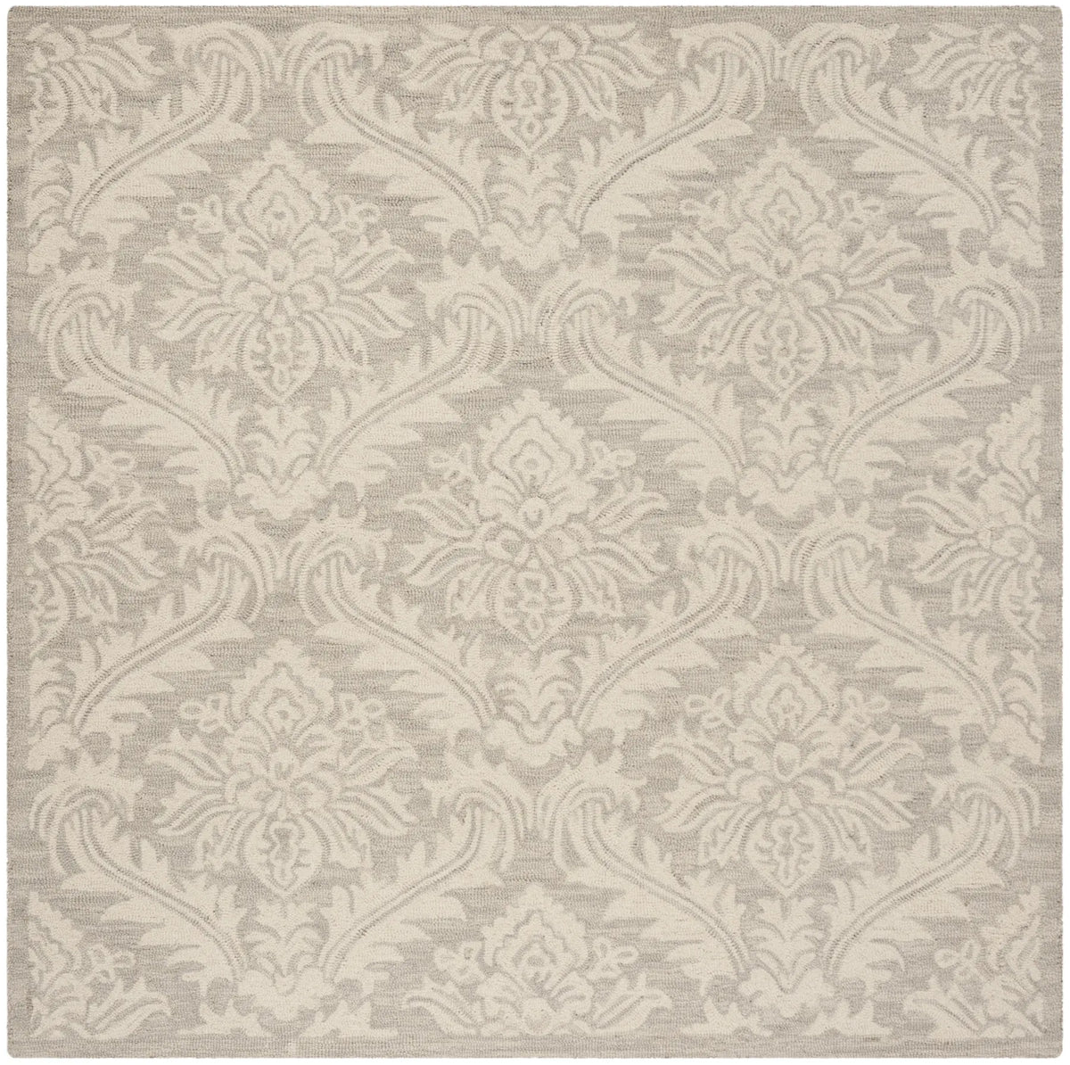 Safavieh Micro-Loop 5'-0" x 5'-0" Rug in Silver