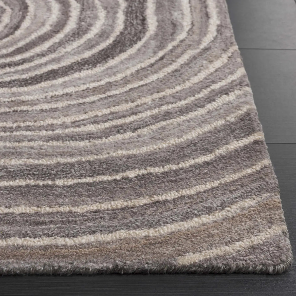 Safavieh Abstract 4'-0" x 6'-0" Rug in Grey / Ivory