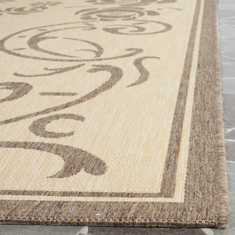 Safavieh Courtyard 8'-0" x 11'-0" Rug in Natural / Brown