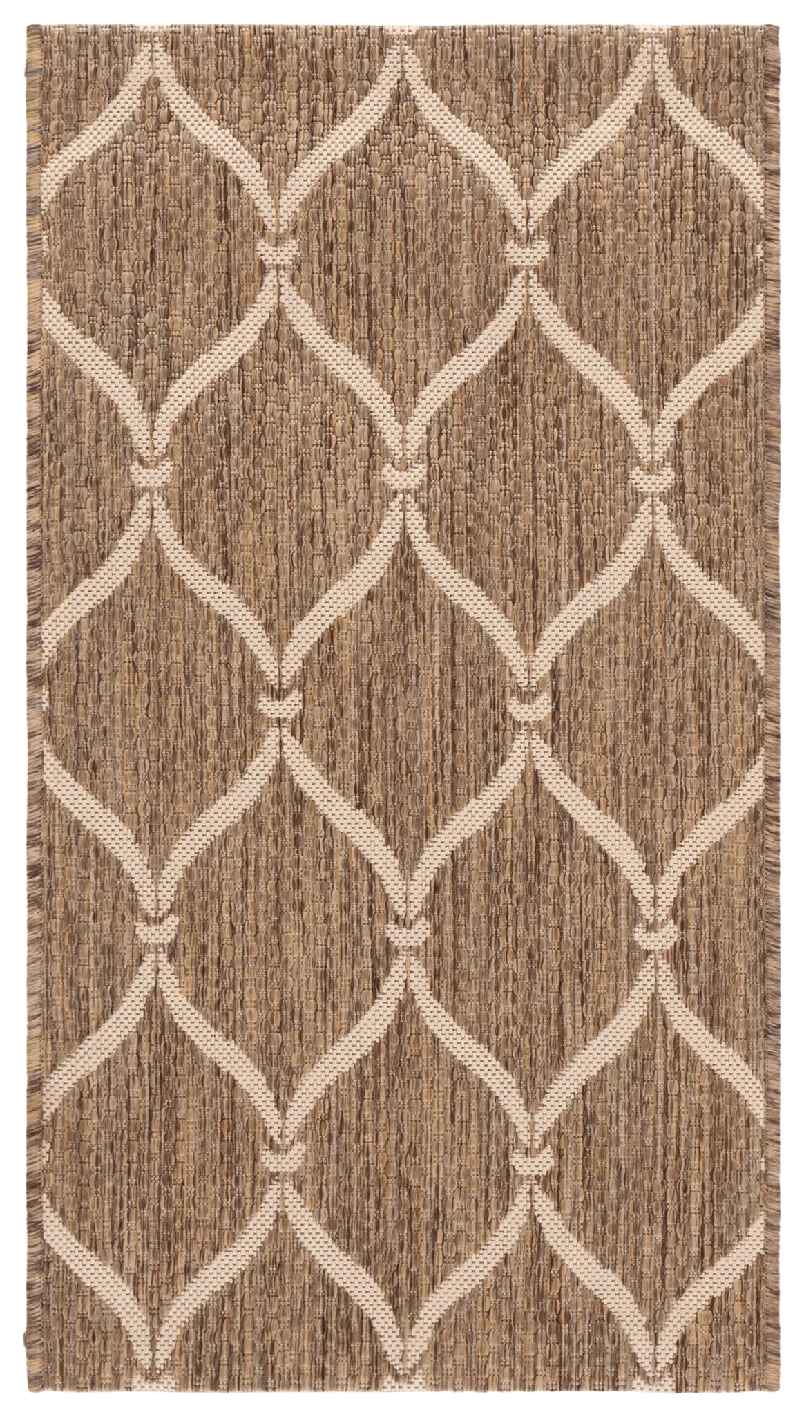 Safavieh Courtyard 2'-0" x 3'-7" Rug in Brown / Beige
