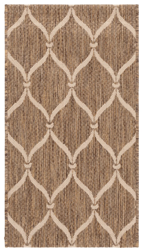 Safavieh Courtyard 2'-0" x 3'-7" Rug in Brown / Beige