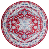 Safavieh Brentwood 6'-7" x 6'-7" Rug in Red / Ivory