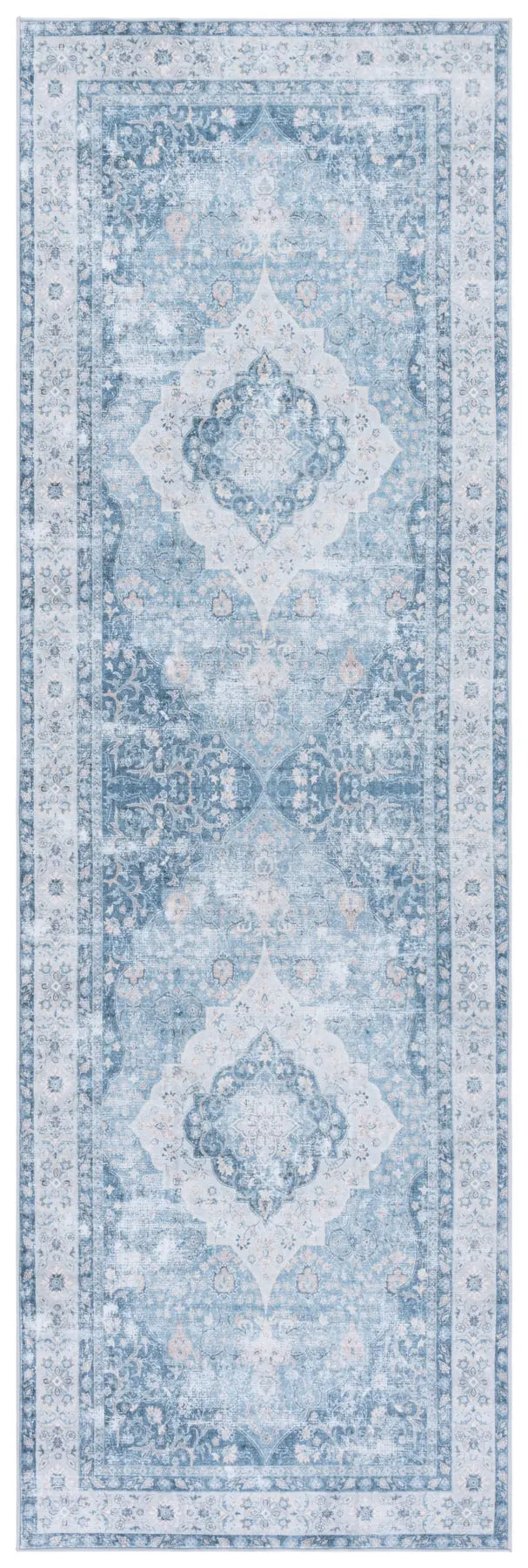 Safavieh Arizona 2'-6" x 8'-0" Rug in Blue / Light Blue