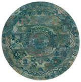 Safavieh Anatolia 5'-0" x 5'-0" Rug in Aqua / Green