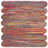Safavieh Cape Cod 6'-0" x 6'-0" Rug in Red / Multi