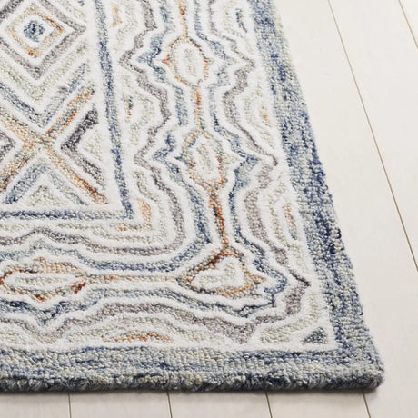Safavieh Capri 4'-0" x 6'-0" Rug in Blue / Rust