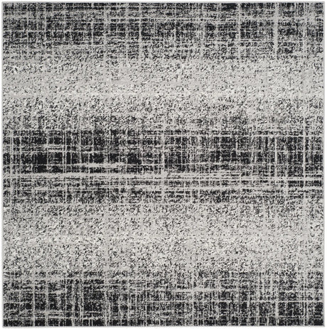 Safavieh Adirondack 6'-0" x 6'-0" Rug in Silver / Black