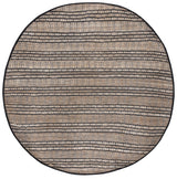 Safavieh Natural Fiber 7'-0" x 7'-0" Rug in Black / Natural