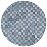 Safavieh Abstract 7'-0" x 7'-0" Rug in Grey / Blue
