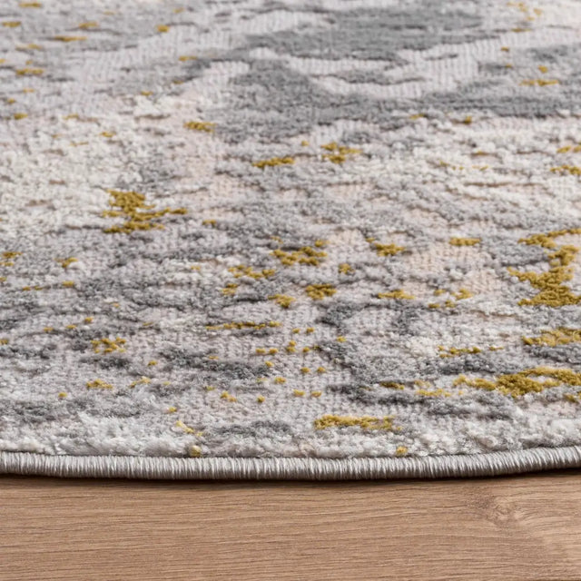 Safavieh Palma 6'-7" x 6'-7" Rug in Grey / Gold