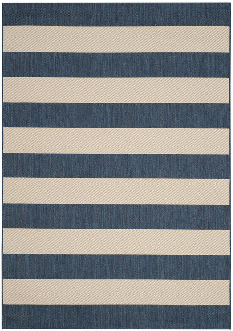 Safavieh Courtyard 5'-0" x 7'-0" Rug in Navy / Beige
