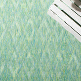 Safavieh Courtyard 4'-0" x 5'-7" Rug in Green
