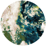 Safavieh Glacier 5'-3" x 5'-3" Rug in Navy / Green