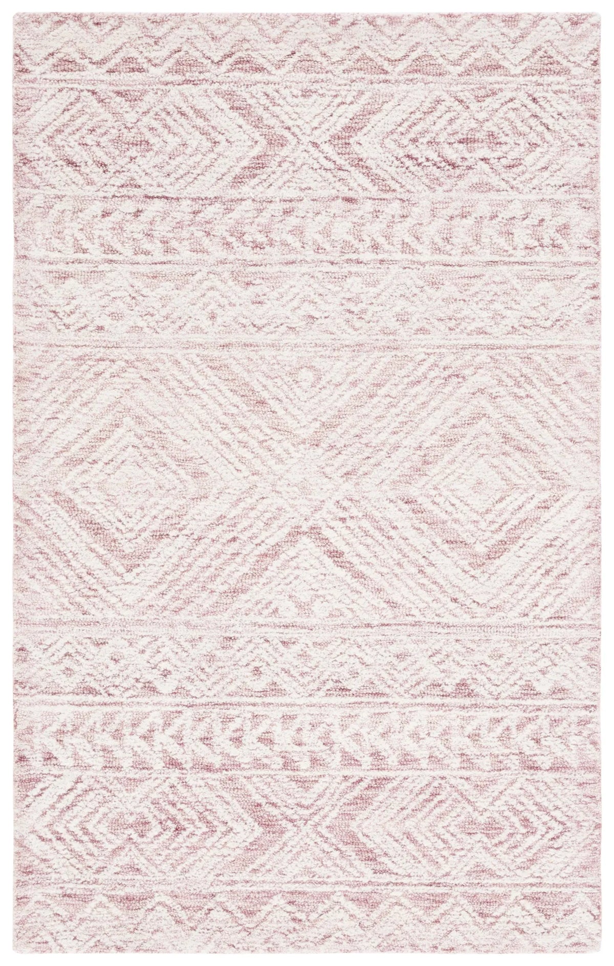 Safavieh Metro 3'-0" x 5'-0" Rug in Dark Pink / Ivory