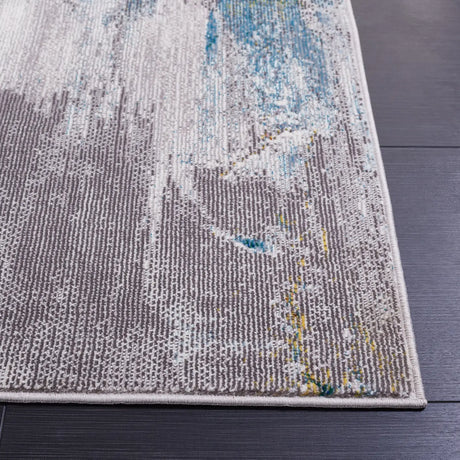 Safavieh Art Studio 4'-0" x 6'-0" Rug in Light Grey / Blue