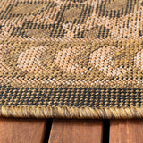 Safavieh Courtyard 5'-3" x 5'-3" Rug in Natural / Gold
