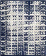 Safavieh Dhurries 10'-0" x 14'-0" Rug in Navy / Ivory