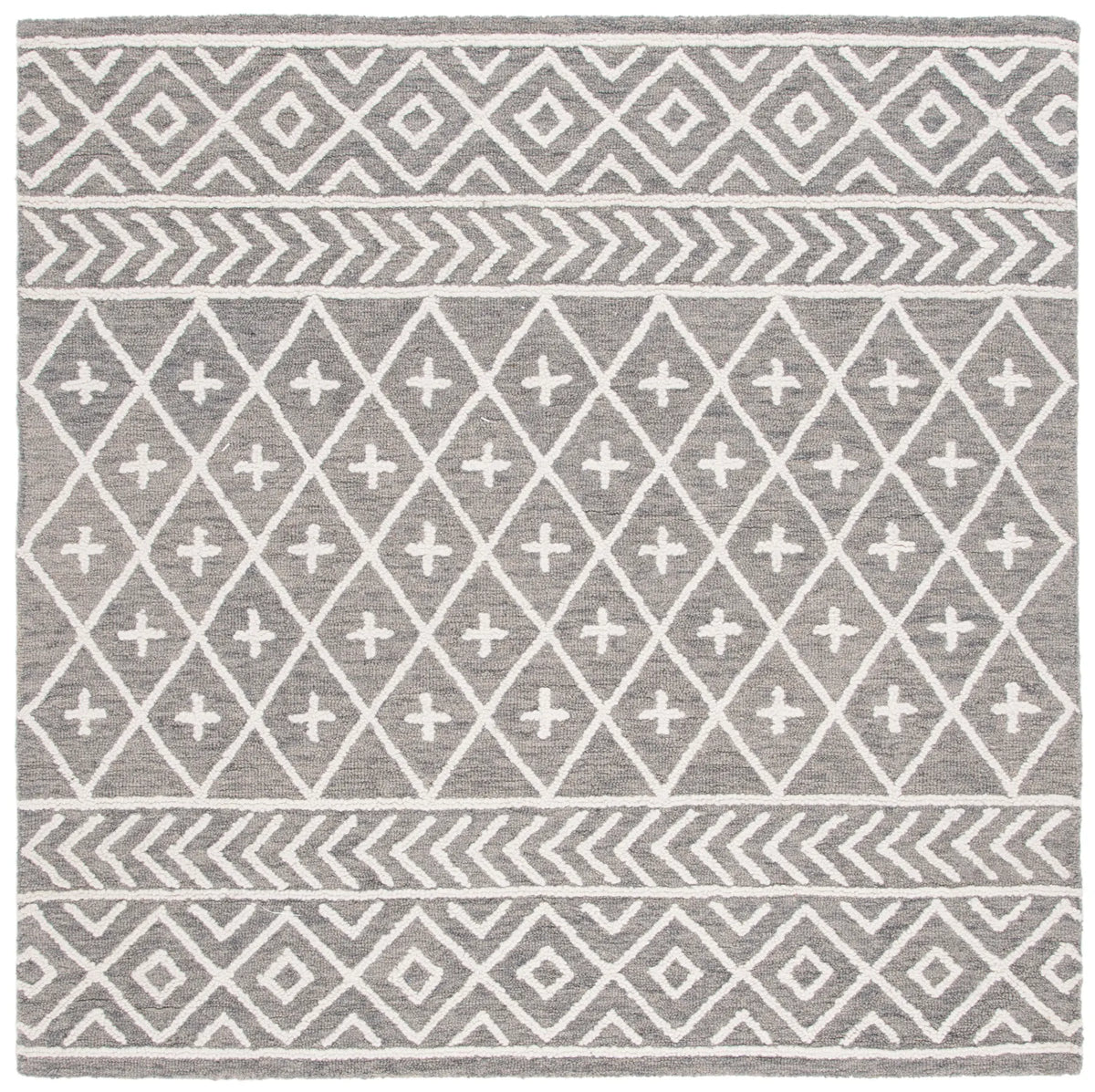 Safavieh Metro 6'-0" x 6'-0" Rug in Grey / Ivory