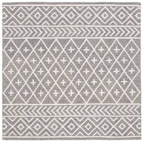 Safavieh Metro 6'-0" x 6'-0" Rug in Grey / Ivory