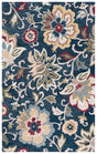 Safavieh Blossom 4'-0" x 6'-0" Rug in Navy / Red